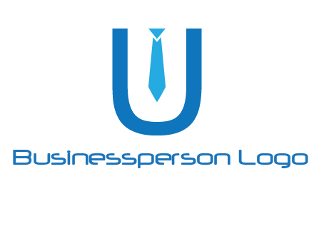 tie in the letter u logo
