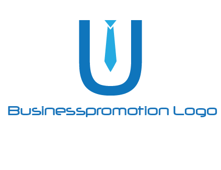 tie in the letter u logo
