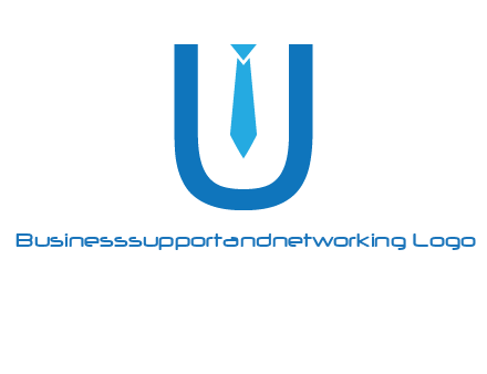 tie in the letter u logo