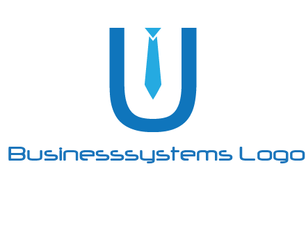 tie in the letter u logo