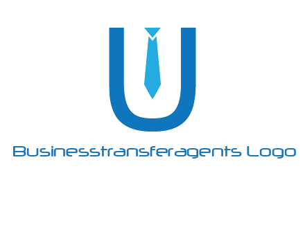 tie in the letter u logo