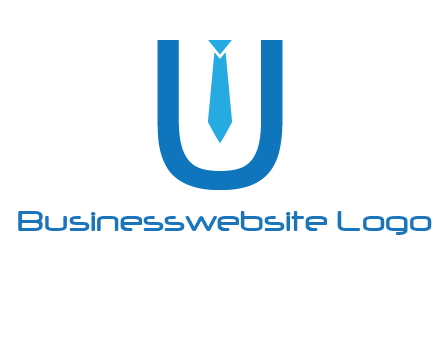 tie in the letter u logo