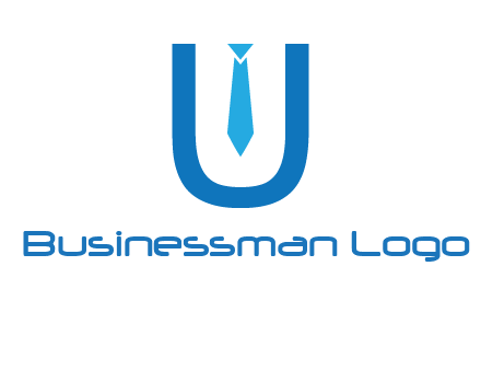 tie in the letter u logo