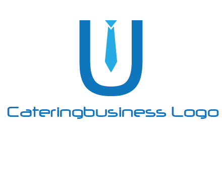 tie in the letter u logo