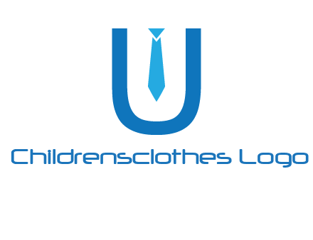 tie in the letter u logo