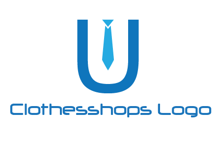 tie in the letter u logo