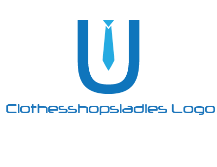 tie in the letter u logo