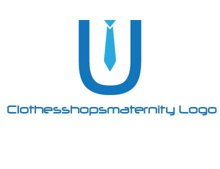 tie in the letter u logo