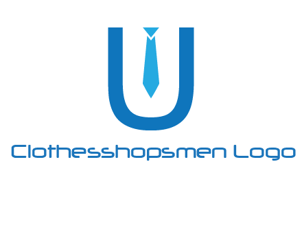 tie in the letter u logo