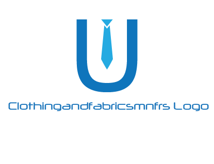 tie in the letter u logo