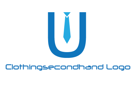 tie in the letter u logo