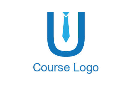 tie in the letter u logo