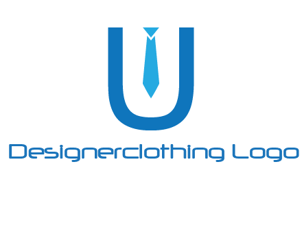 tie in the letter u logo