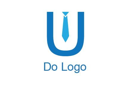 tie in the letter u logo