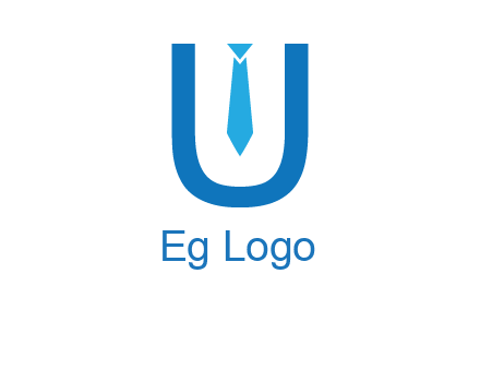 tie in the letter u logo