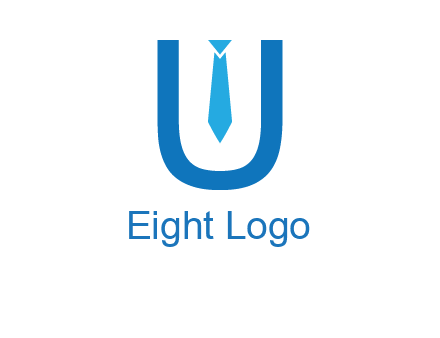 tie in the letter u logo