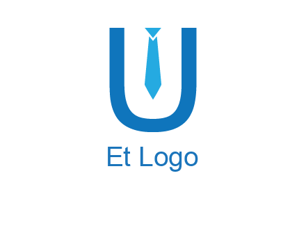 tie in the letter u logo