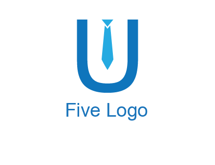 tie in the letter u logo
