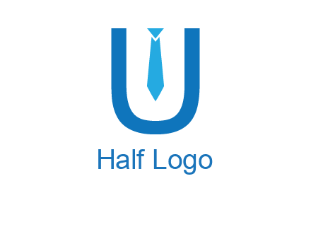 tie in the letter u logo