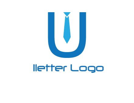 tie in the letter u logo