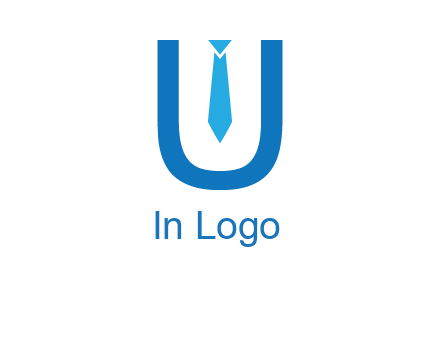 tie in the letter u logo