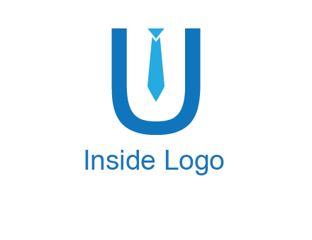 tie in the letter u logo