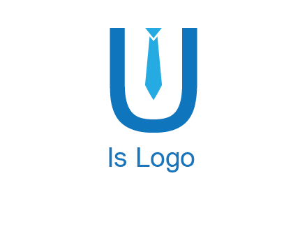 tie in the letter u logo