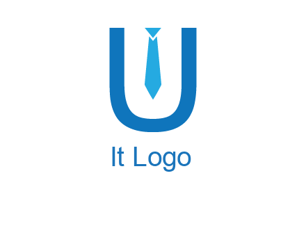 tie in the letter u logo