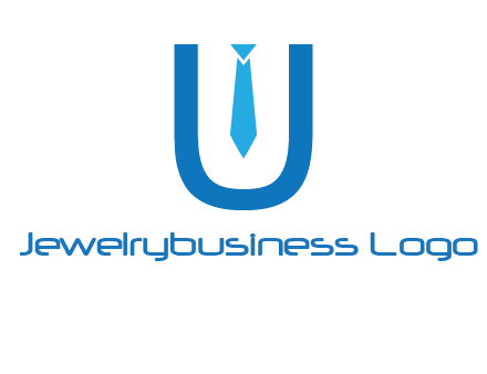 tie in the letter u logo