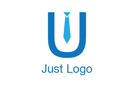 tie in the letter u logo