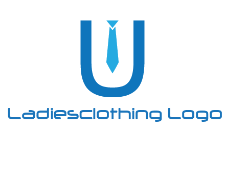tie in the letter u logo