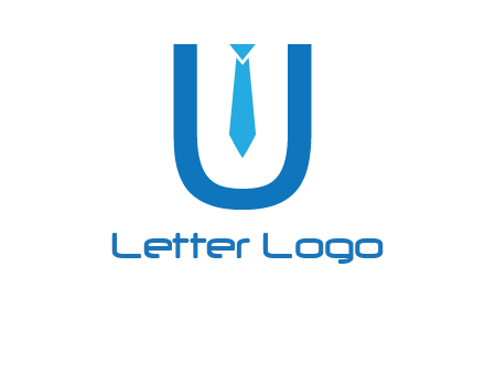 tie in the letter u logo