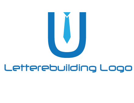 tie in the letter u logo