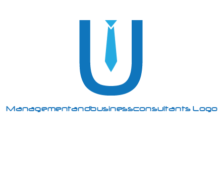 tie in the letter u logo