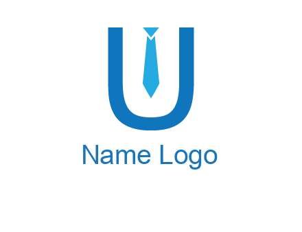tie in the letter u logo