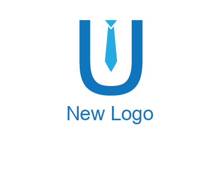 tie in the letter u logo