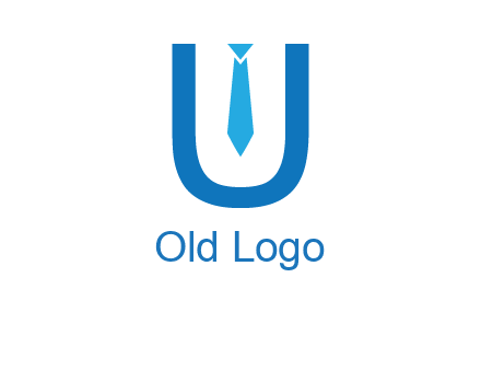 tie in the letter u logo