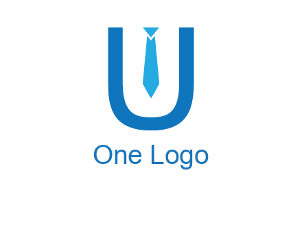 tie in the letter u logo
