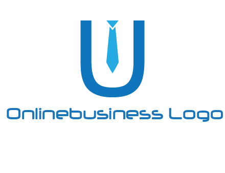 tie in the letter u logo