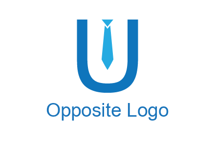 tie in the letter u logo