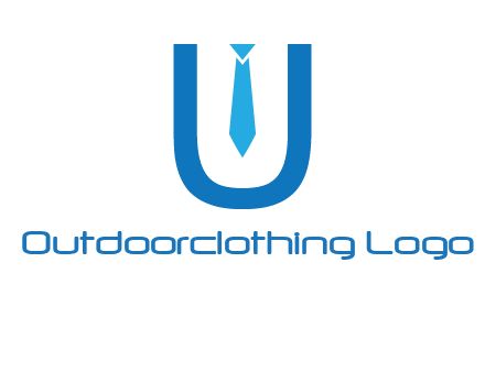 tie in the letter u logo
