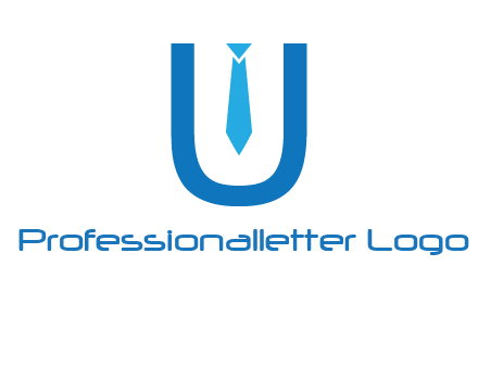 tie in the letter u logo