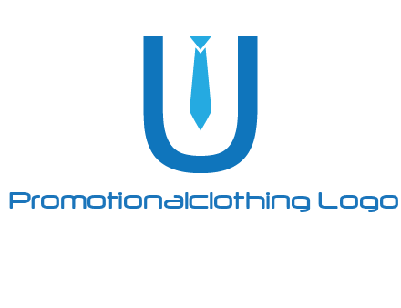 tie in the letter u logo