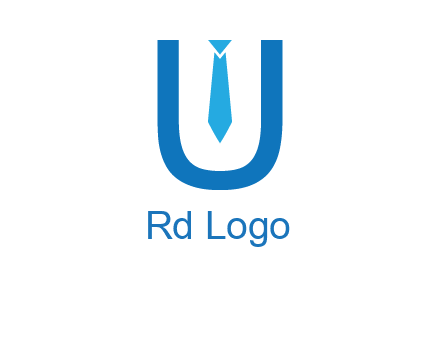 tie in the letter u logo