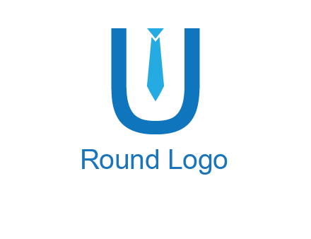 tie in the letter u logo