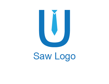 tie in the letter u logo