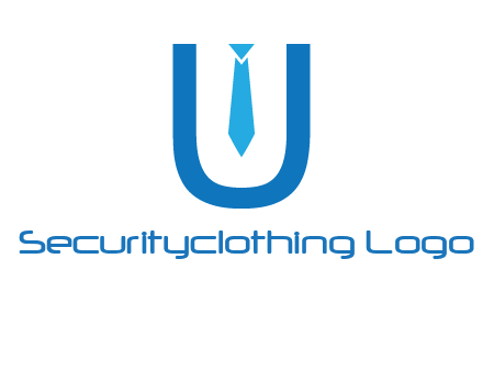 tie in the letter u logo
