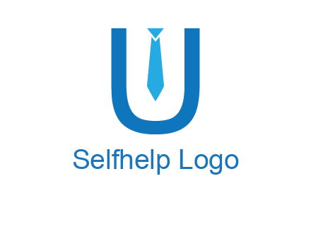 tie in the letter u logo