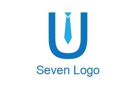 tie in the letter u logo