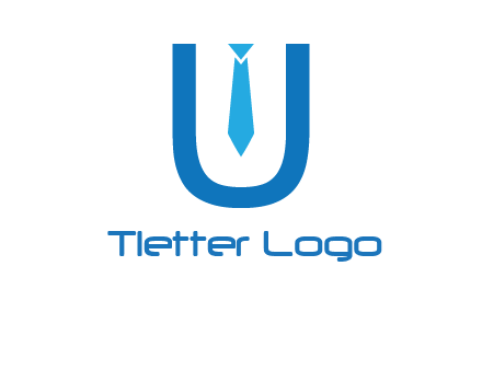 tie in the letter u logo